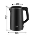 Dolphy Stainless Steel Kettle 1.0L Black