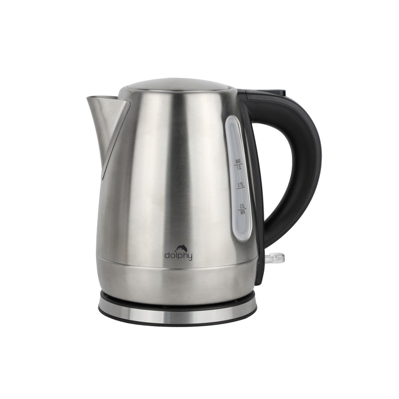 Dolphy Electric Kettle 1.0L Stainless Steel Black
