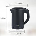 Dolphy Stainless Steel Electric Kettle 0.8L Black