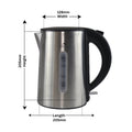 Dolphy Stainless Steel Kettle 1.0L Brushed Silver Electric