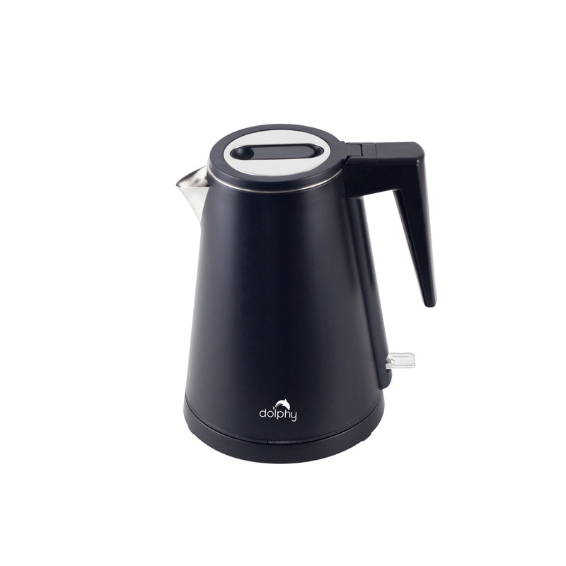 Dolphy Stainless Steel Kettle 0.8L Black Double Layer