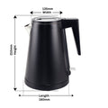 Dolphy Stainless Steel Kettle 0.8L Black Double Layer