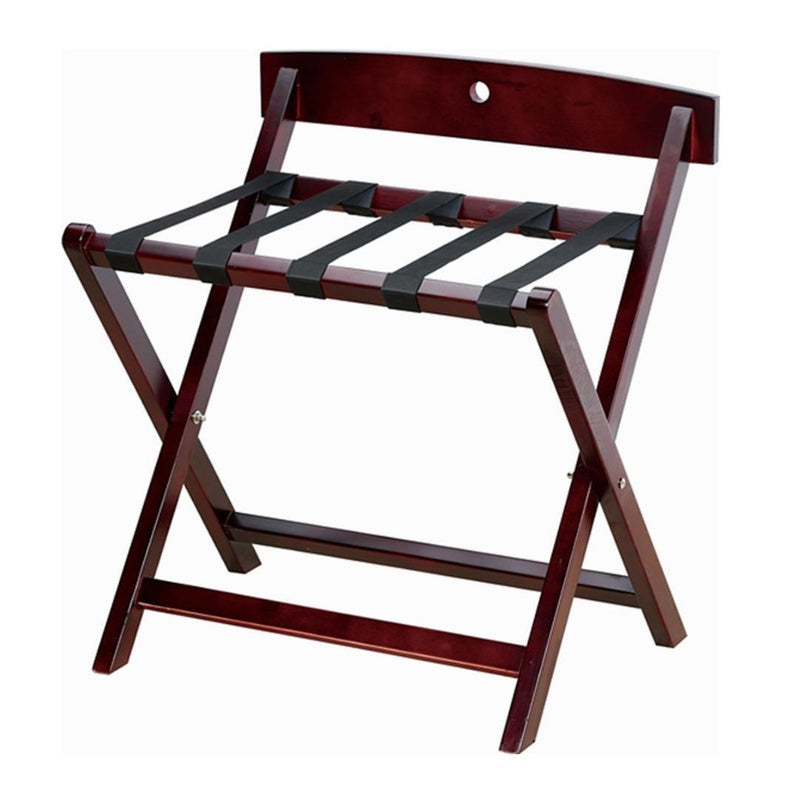 Dolphy Wooden Luggage Rack with Back Support