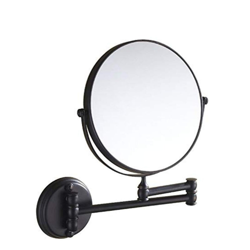 Dolphy Wall Mount Magnifying Mirror 5X 1X Matte Black