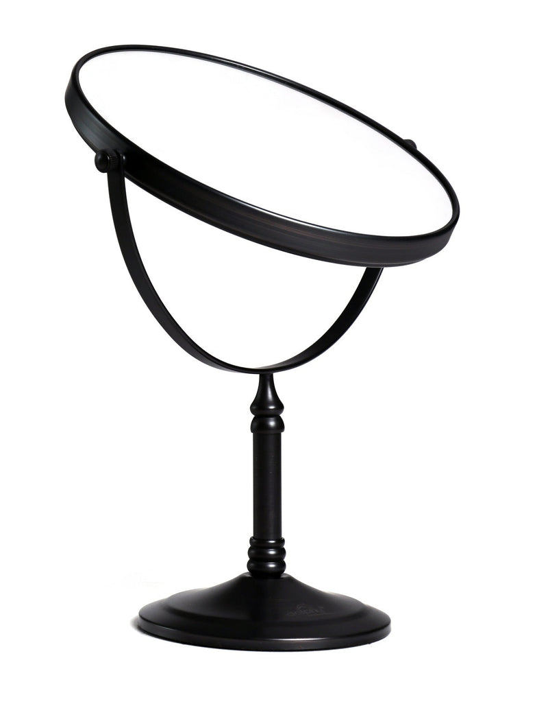 Dolphy 5X 1X Tabletop Magnifying Mirror Matte Black Dual Magnification