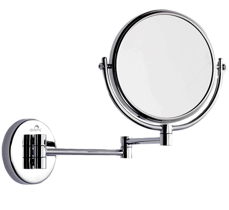 Dolphy Wall Mount Magnifying Mirror 3X 1X Brass