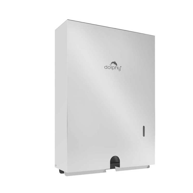 Dolphy Silver Slimline Paper Towel Dispenser Wall Mount