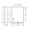 Dolphy Paper Towel Dispenser Black Wall Mount