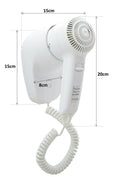 Dolphy Wall Mount Hair Dryer 1200W White