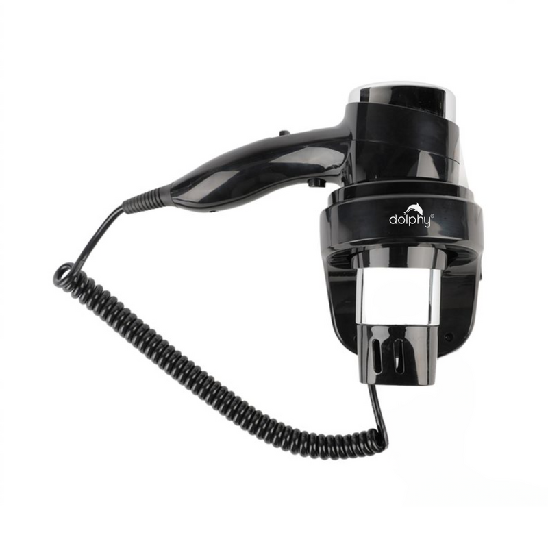Dolphy Wall Mount Hair Dryer 1600-1875W Black