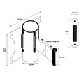 Dolphy Wall Mounted Retractable Queue Barrier Belt