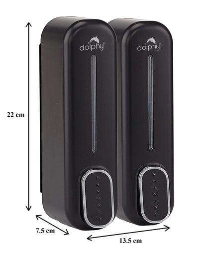 CLASSIC Dual Soap/Shampoo Dispenser 300ml -Black
