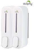 Dolphy Dual Soap Shampoo Dispenser 300ml White