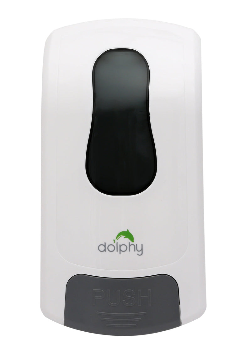 Dolphy Manual Soap Sanitiser Dispenser 1000ml White