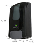 Dolphy Manual Foam Dispenser 1000ML Black Soap Pump