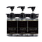 Dolphy Liquid Soap Dispenser 300ml x3 Transparent Pump Bottles