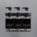 Dolphy Liquid Soap Dispenser 300ml x3 Transparent Pump Bottles