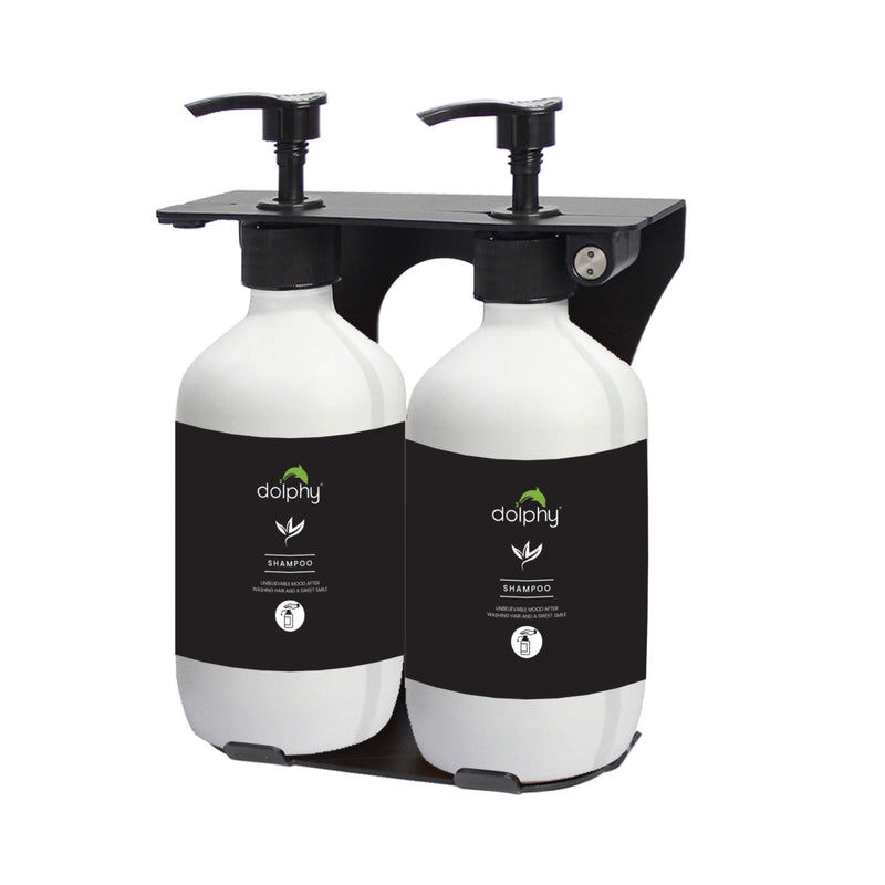 Dolphy Manual Liquid Soap Dispenser 500ml 2 Pack White