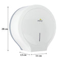 Dolphy Classic Jumbo Toilet Paper Roll Dispenser White