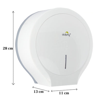 CLASSIC Jumbo Toilet Paper Roll Dispenser - White