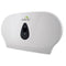Dolphy Twin Jumbo Toilet Roll Dispenser White