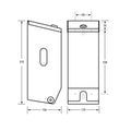 Dolphy Double Toilet Roll Dispenser Silver Stainless Steel Wall Mount