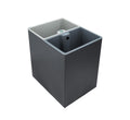 Dolphy Recycle Bin 7L+7L Compartment Black