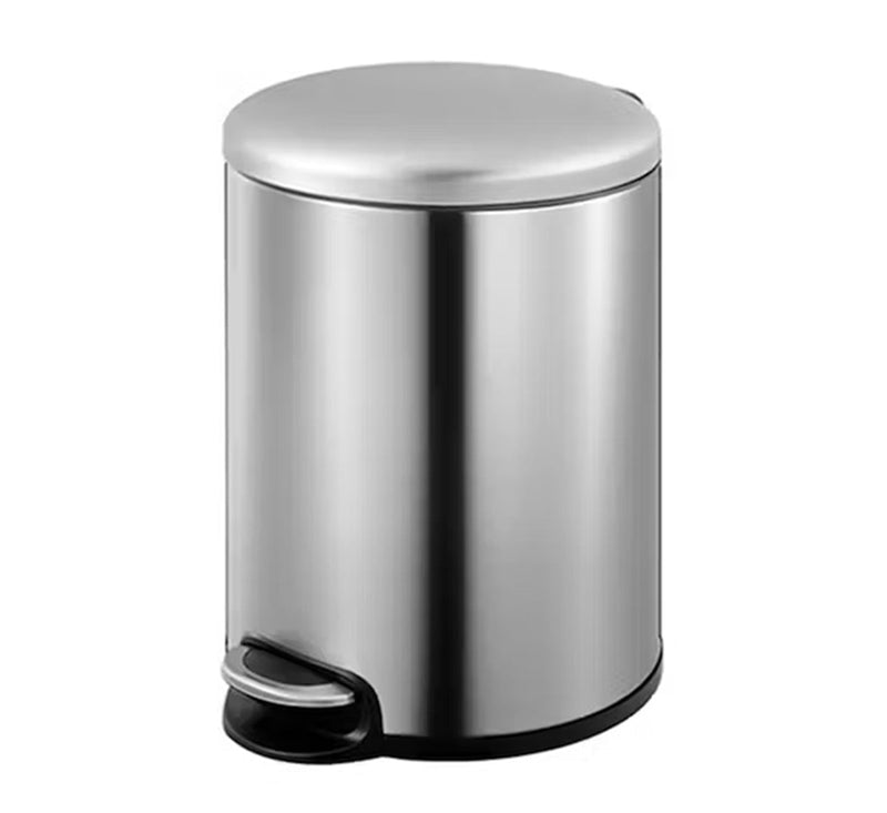 Dolphy Stainless Steel Pedal Bin 5L Round Soft Close