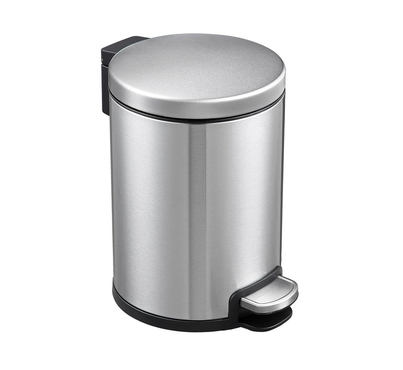 Dolphy Stainless Steel Soft Close Pedal Bin 3L Round