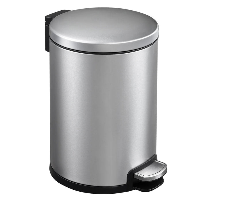 Dolphy Round Stainless Steel Soft Close Pedal Bin 6L