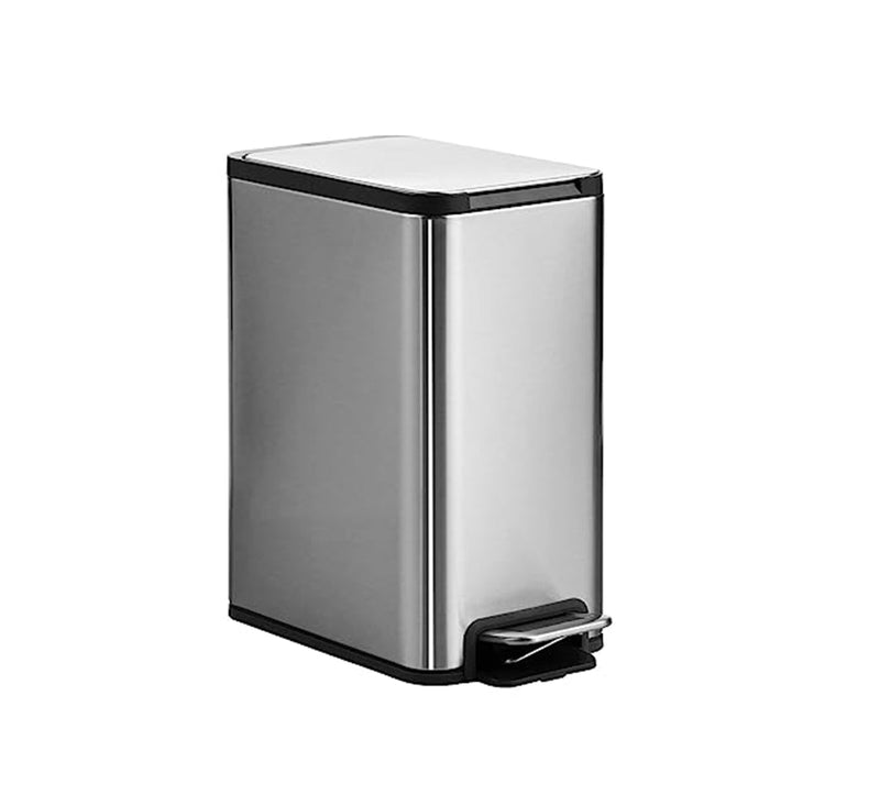 Dolphy 5L Stainless Steel Indoor Trash Can Foot Pedal