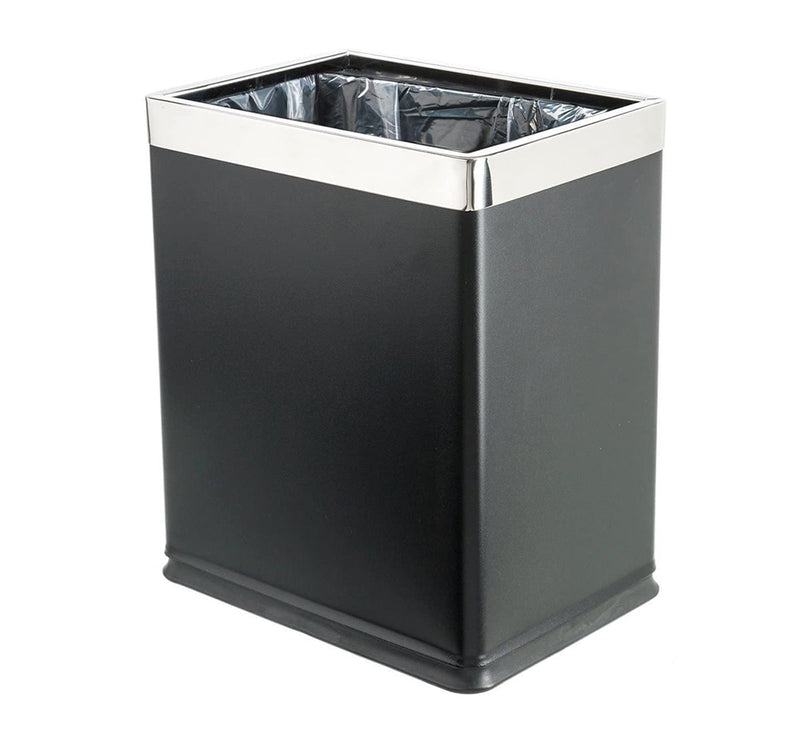 Dolphy 10L Black Stainless Steel Dustbin