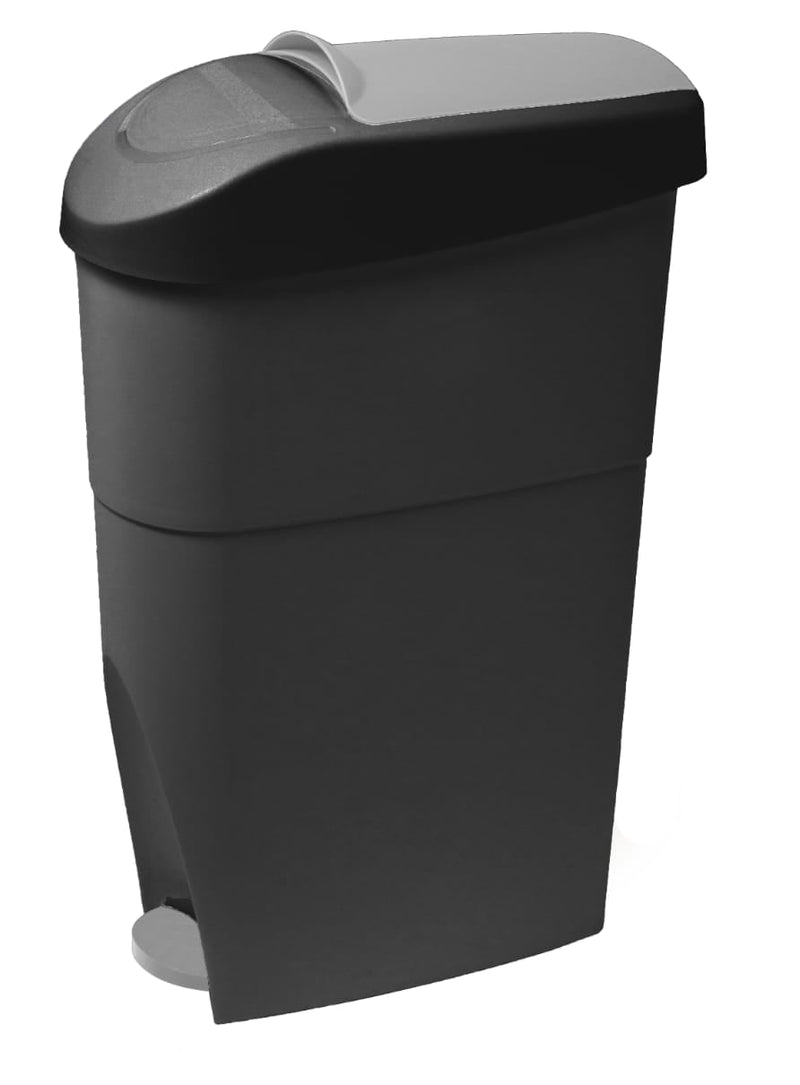 Dolphy Sanitary Bin Paddle 18L Black Grey