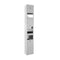 Dolphy Bathroom Recessed Toilet Roll Holder Shelf Panel 3-in-1