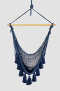 Hammock Chair Extra Large Mexican Cotton Blue Outdoor