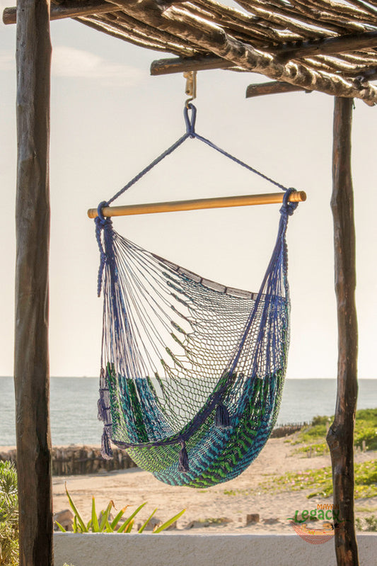 Mayan Legacy Outdoor Cotton Hammock Chair Caribe XL
