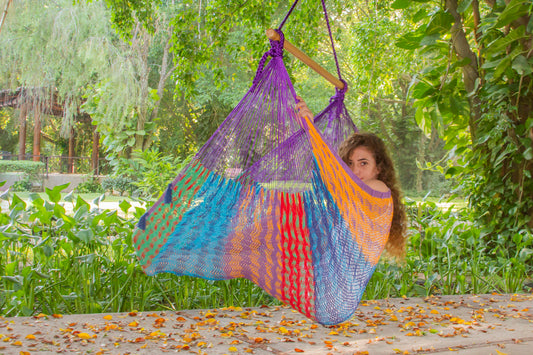 Mayan Legacy Mexican Hammock Chair Extra Large Cotton Colorina