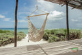 Mayan Legacy Cotton Mexican Hammock Chair Cream XL Outdoor
