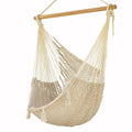 Mayan Legacy Cotton Mexican Hammock Chair Cream XL Outdoor