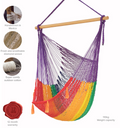 Mayan Legacy Cotton Hammock Chair Rainbow Extra Large Outdoor