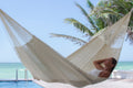 Mayan Legacy Queen Mexican Hammock Nylon Cream