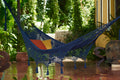 Mayan Legacy Hammock King Size Cotton Blue Hand Crocheted