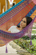 Mayan Legacy King Size Cotton Hammock Colorina Hand Crocheted