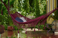 Mayan Legacy Hammock Queen Maroon Cotton Hand Crocheted Tassel