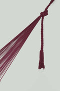 Mayan Legacy Hammock Queen Maroon Cotton Hand Crocheted Tassel