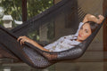 Mayan Legacy King Hammock Black Cotton Outdoor Undercover