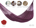 Mayan Legacy King Hammock Cotton Maroon Outdoor