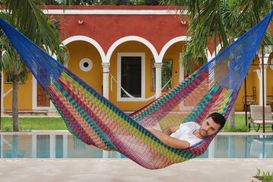 Mayan Legacy King Cotton Hammock Outdoor Undercover Mexicana