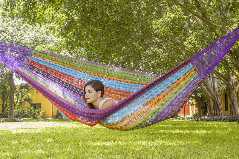 Mayan Legacy Queen Cotton Mexican Hammock Colorina Outdoor