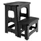 Multipurpose Portable Folding 2 Step Stool Non-Slip PP Collapsible Step Ladder Stool For Office Garage Library Closet Bathroom Kitchen Household Car RV